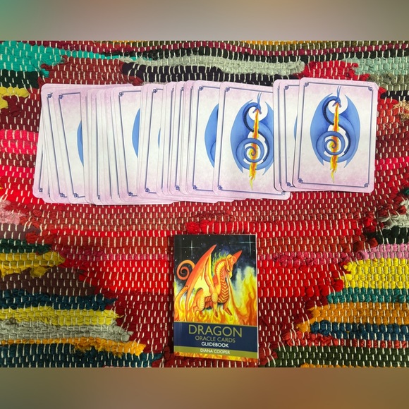 Dragon Oracle Cards Diana Cooper Artwork by Carla Lee Morrow 44 Complete Deck - Picture 2 of 5